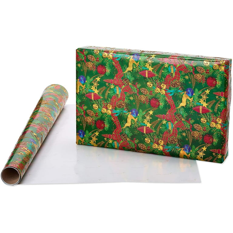 Flocked 2024 wrapping paper