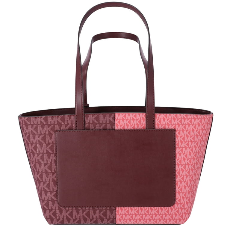 Michael Kors Women's Jet Set Medium Two-Tone Logo Tote Bag Michael Kors Women's Jet Set Medium Two-Tone Logo Tote Bag