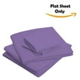 thumbnail image 3 of The Great American Store 600 Thread Count 100% Cotton Solid Flat Sheet (Pack of 1, Full, Lavender)- Top Sheets - Durable Quality - Luxury Bedding, 3 of 5