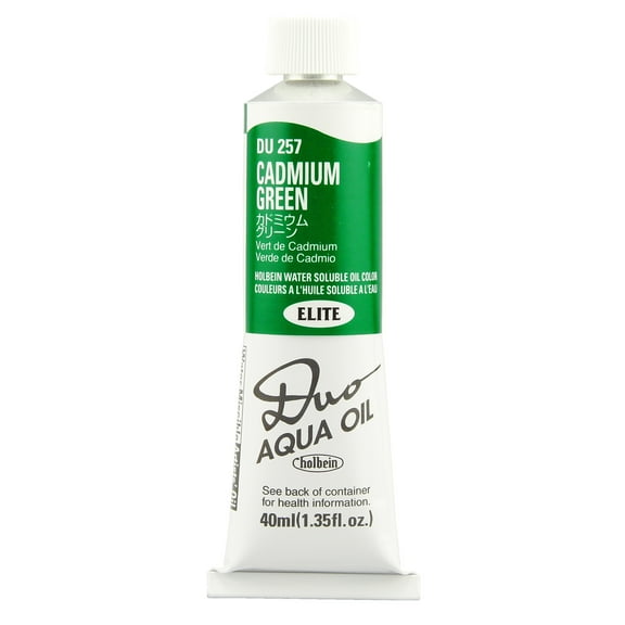 DUO Aqua Oil Color 40ml, Cadmium Green