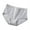 Gray, variant on Annhoo Womens Underwear Cotton Mid Rise Breathable Plain Panties Comfort Traceless Absorbency Leakproof Briefs
