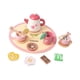 thumbnail image 4 of Juego de té de la tarde de madera para niños pequeños, juguetes Montessori para la hora del té. Corazón, 4 of 9