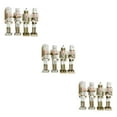 thumbnail image 4 of Cascanueces soldado modelo coleccionable Billuyoard 4 unids/set decoración de Navidad Oro blanco, 4 of 6