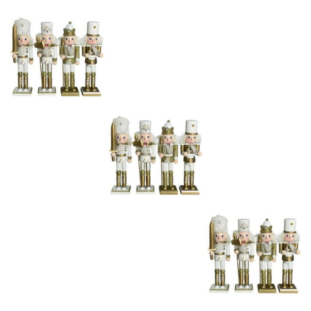 Cascanueces soldado Billuyoard 4 unids/set adorno de decoración navideña Type1 NO1