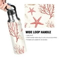thumbnail image 4 of Yayeee 20oz Insulated Water Bottle Double Wall Stainless Steel with Flip Straw Lid, White Starfish, 4 of 7