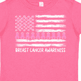 thumbnail image 4 of Inktastic Breast Cancer Awareness Pink Ribbons and Flag Boys or Girls Toddler T-Shirt, 4 of 5