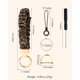 thumbnail image 5 of Llavero de pulsera WEESMILE para llaves de coche con anilla en D, diseño de leopardo, 5 of 7