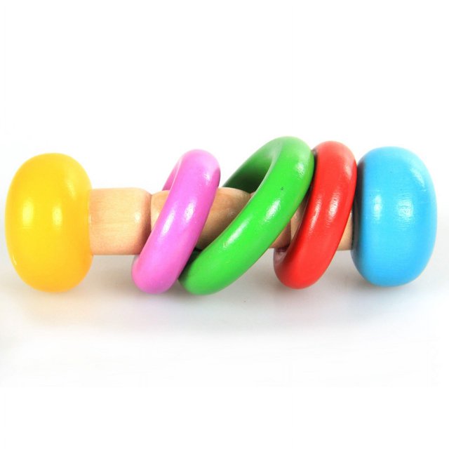 Sonajero de madera Montessori para bebé campana de mano juegos musicales educativos martillo de arena para recién nacidos juguetes para bebés de 0 a 12 meses
