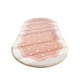 thumbnail image 2 of Soft Shaggy Bedroom Rug | Oval Area Carpet High Pile | Non-Slip Modern Polyester Velvet | Gray Pink | 16x32in | Plush Living Room Runner | Minimalist Home Décor | 1 Pack, 2 of 8