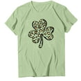 thumbnail image 4 of Pompotops Blouse Décontractée pour Femmes Imprimée pour la Saint-Patrick à Manches Courtes et Col Rond, 4 of 5