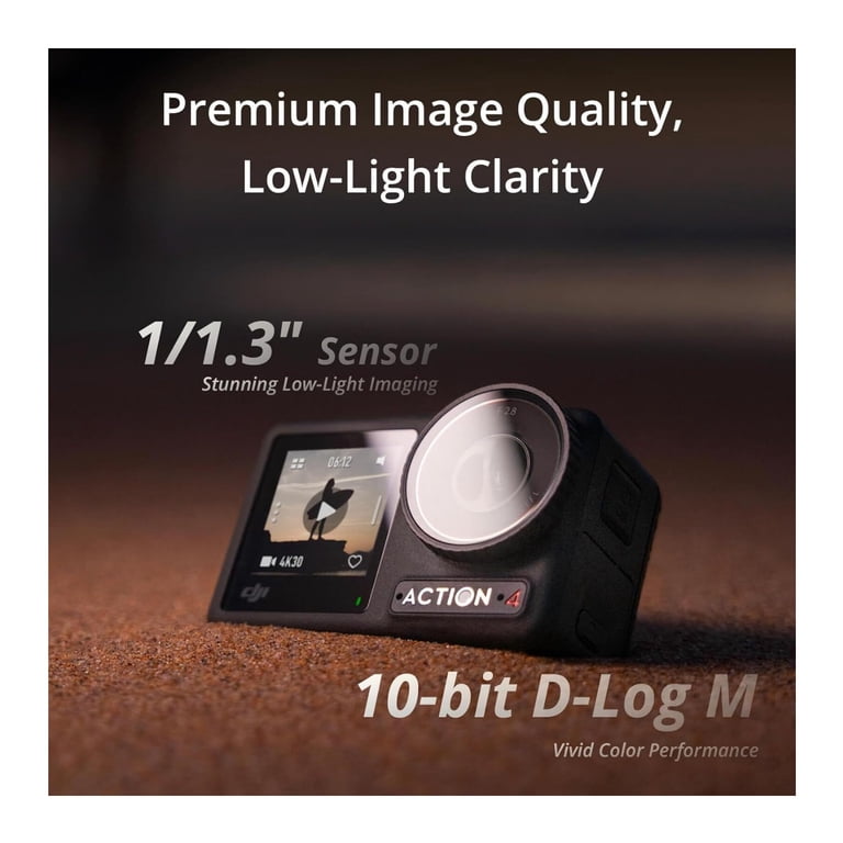 DJI Osmo Action 4 Essential Combo 4K Action Camera - Walmart.com