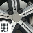 thumbnail image 1 of Diamond Studded Car Tire Nut Cover, Wheel Hub Decorative Cap, Plastic Material, Anti-Slip & Wear-Proof, Rust Prevention, Dirt Resistance, Professional Modification, 17mm Diameter, 20-Pack, 1 of 6