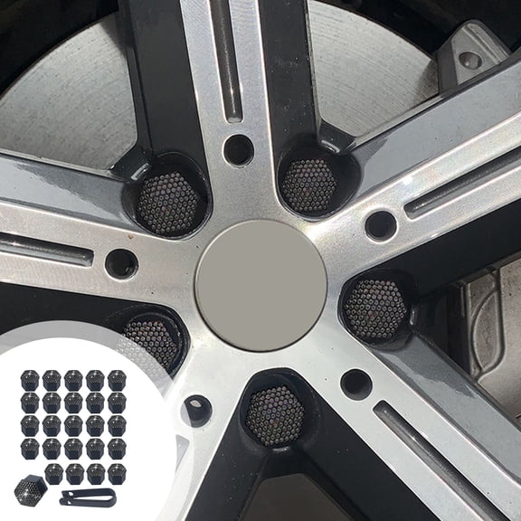Universal Car Wheel Nut Caps, 20 Pack Hexagonal Plastic Lug Nut Covers Car Wheel Hub Screw Exterior Decoration Auto Bolt Caps, Protection Cap Replacement for Cars