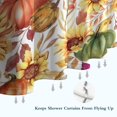 thumbnail image 6 of Fall Pumpkins Sunflowers Pattern Shower Curtain 36"x72" ,Bathroom Decorative Shower Curtains Set with 12 Hooks,Modern Waterproof Washable Shower Curtain, 6 of 6