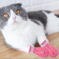thumbnail image 3 of 4 Uds. Zapatos antiarañazos para gatos, botas para mascotas, Protector de cubierta de garra de baño (rosa 2) Likrtyny Para estrenar, 3 of 8