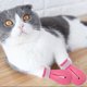 thumbnail image 4 of Botas De Gato 4 Uds. Zapatos antiarañazos para gatos, botas para mascotas, Protector de cubierta de garra de baño (rosa 2), 4 of 5