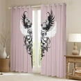 thumbnail image 3 of Feelyou Gothic Angel Wings Black Out Curtains, Vintage Y2k 2000s Goth Curtains Pack of 2 (42x63 Each), Teens Kids Girls Boys Bedroom Curtains, Blackout Curtains Room Decor, 3 of 7