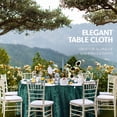 thumbnail image 2 of Elegant Round Table Cloth 90 Inch, Made With Fine Crushed-Velvet Material, Beautiful Emerald - Green Tablecloth With Durable Seams, Round Table Cover Great for Weddings, Parties, Baby Showers & Events, 2 of 5