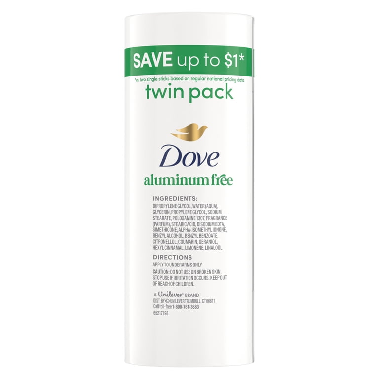Dove Deodorant Stick for 72 Hour Odor Protection Cucumber & Green