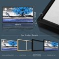 thumbnail image 6 of HFDF Canvas Wall Art For Living Room Family Wall Decorations For Bedroom Modern Office Wall Decor Paintings Blue Tree Landscape Pictures Artwork Canvas Art Prints Home Decor Black 10x8inch Unframed, 6 of 6