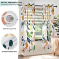 thumbnail image 3 of Yayeee Window Curtains Set of 2 for Living Room Light Filtering 63"x42", Retro Yellow Floral, 3 of 7