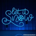 thumbnail image 2 of Glowneon Let It Snow Neon Sign, Let It Snow Led Sign, Snowflake Neon Light, Christmas Decor, 2 of 5