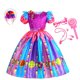 thumbnail image 1 of 2023 disfraz de caramelo arcoíris para niña, vestidos de princesa con estampado de piruleta con varita, ropa de cumpleaños ix zhangyuxiang unisex, 1 of 2