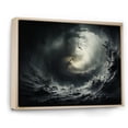 thumbnail image 2 of Designart "Grey modern Whirlwind Storm I" Landscapes Floater Framed Canvas Art Print, 2 of 7