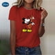 thumbnail image 1 of Disney Gold Micky Head Women's Casual Print T-shirt Mickey Mouse High-quality Print Fashion Top Cartoon Wholesale140 Gao Jinjia LED, 1 of 2