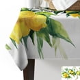 thumbnail image 4 of Lemon Watercolor Leaves Wedding Party Table Cloth Waterproof Oilproof Dining Table Cover Kitchen Home Decor Tablecloth, 4 of 7