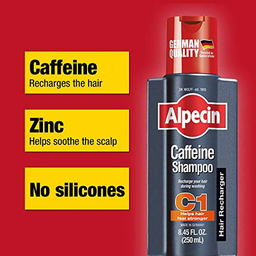 Alpecin C1, Caffeine Shampoo, 8.45 fl oz, Caffeine Shampoo Cleanses the Scalp to Promote Natural Hair Growth, Leaves Hair Feeling Thicker and - Walmart.com
