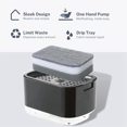 thumbnail image 4 of 2PCS Dish Soap Dispensers with Sponge Holder Dish Soap Dispenser Push Soap Dispenser Kitchen Countertop Storage Box A, 4 of 5