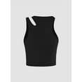thumbnail image 3 of Asymmetrical Collar Crop Top, 3 of 8