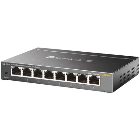 UPC: 0683193526658 | Restored TPLink 8Port Gigabit Ethernet Easy Smart Switch Unmanaged Pro Plug and Play Desktop Sturdy Metal w/Shielded Ports Limited Lifetime Replacement TLSG108E (Refurbished)
