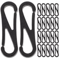 thumbnail image 1 of FRCOLOR DIY Plastic Hook 100pcs DIY Plastic Hook Mask Rope Hanging Hooks Hoist Buckle Rope Buckles,1.22"X0.35"X0.08", 1 of 5