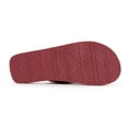 thumbnail image 7 of MUK LUKS Men's Chill Cooler Thong -Burgundy Grey 12, 7 of 7