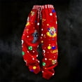 thumbnail image 4 of Ceisia Men's Red Carnival Clown Print Casual Pants Elastic Waist Drawstring Party Trousers Gifts, 4 of 4