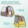 thumbnail image 5 of Uxcell Cat Backpack Carrier, Portable and Ventilated, Oxford Cloth for Cats or Small Dogs (Beige, 12.6"x11"x15"), 5 of 7