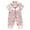 Pink, variant on Toddler Baby Girls Boys Pajamas Kids Satin Short Sleeve Cartoon Button Down Shirt Tops + Long Pants Silk Sleepwear Outfits Loungewear Set Size 2-3T