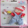 Zapf BABY BORN Miniworld Doll FASHIONS & Accessories (Blue/White Stripe Coveralls & Lots MORE!)