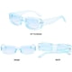 thumbnail image 3 of BUTABY Gafas de sol rectangulares para mujer, gafas de conducción retro de los años 90, marco cuadrado estrecho, protección UV400, 3 of 6
