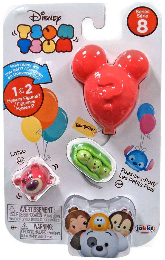 Disney Tsum Tsum Series 8 Lotso & PeasinaPod Minifigure 3Pack