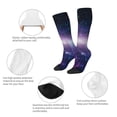 thumbnail image 3 of Fotbe Planets Stars And Galaxies1 Calcetas Divertidas Estampadas para Hombre y Mujer, Calcetas de Algodón hasta la Rodilla para Caminar, Correr, Enfermería y Embarazo, 3 of 6
