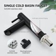 thumbnail image 2 of TG Bathroom Faucet Matte Black Basin, 2 of 4