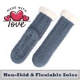 thumbnail image 6 of Cozylook 2-Pack Women's Fuzzy Slipper Socks Sherpa Lined, Non-Slip Grippers, 6 of 6