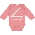 thumbnail image 3 of Inktastic acute-baby-white Boys or Girls Long Sleeve Baby Bodysuit, 3 of 5