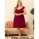 thumbnail image 4 of Camisón de talgrande pamujer, rode dormir con encaje, mancasquillo, vestido de dormir con cuello en V, rode dormir borgo4XL, 4 of 6
