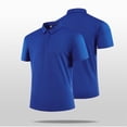 thumbnail image 2 of Yaoyar Mens Ultra Soft Bamboo Viscose Polo Lightweight Cooling Short Sleeve Casual Collared Golf Shirt, 2 of 5