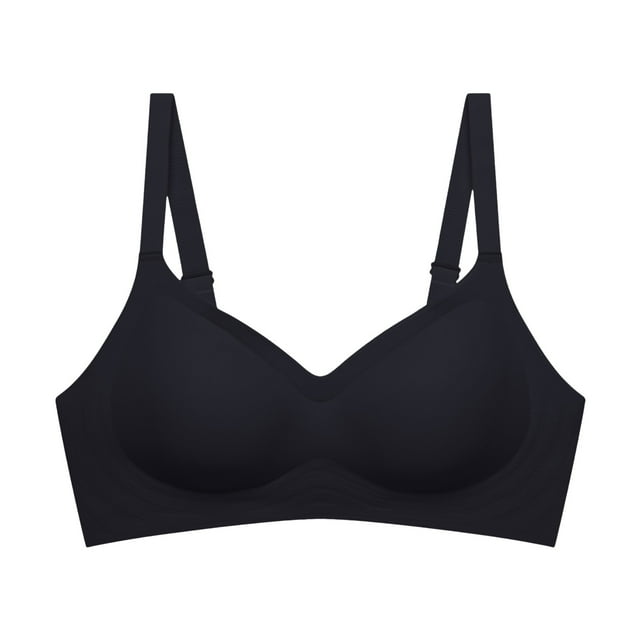 FhsagQ Bra Women Bras 2 Piece Bras Comfortable Seamless Full Coverage Bra for Women Wireless Bras with Soft Support Regular and Plus Size Bras for Women Plus Size with Stockings Black XXL