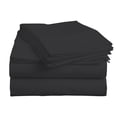 thumbnail image 3 of BedDecor 100% Egyptian Cotton 4 Pcs Sheet Set Solid 15 inches (Dark Gray, Twin), 3 of 4